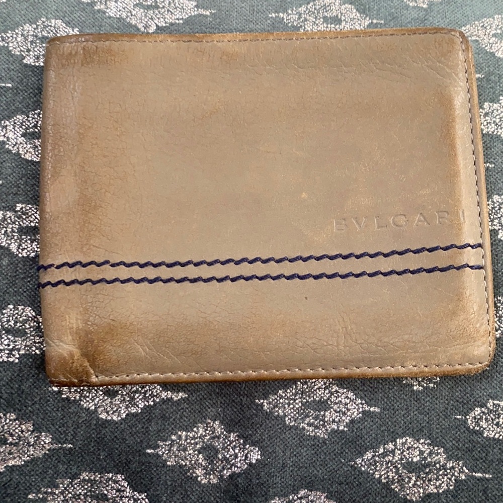 Bulgari leather wallet